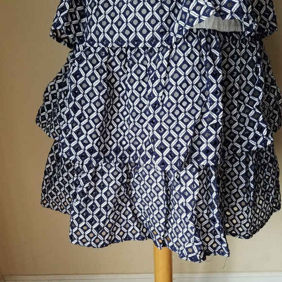 NWT White House Black Market Strapless Tier Dress - Picture 5 of 8